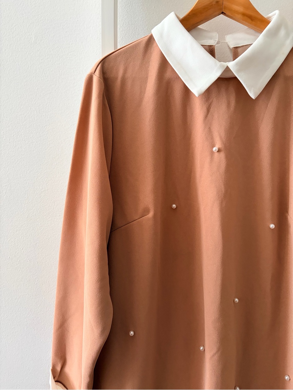 SHEIN Curve Blush Pink Curve-Friendly Shirt Dress - Picture 2 of 5